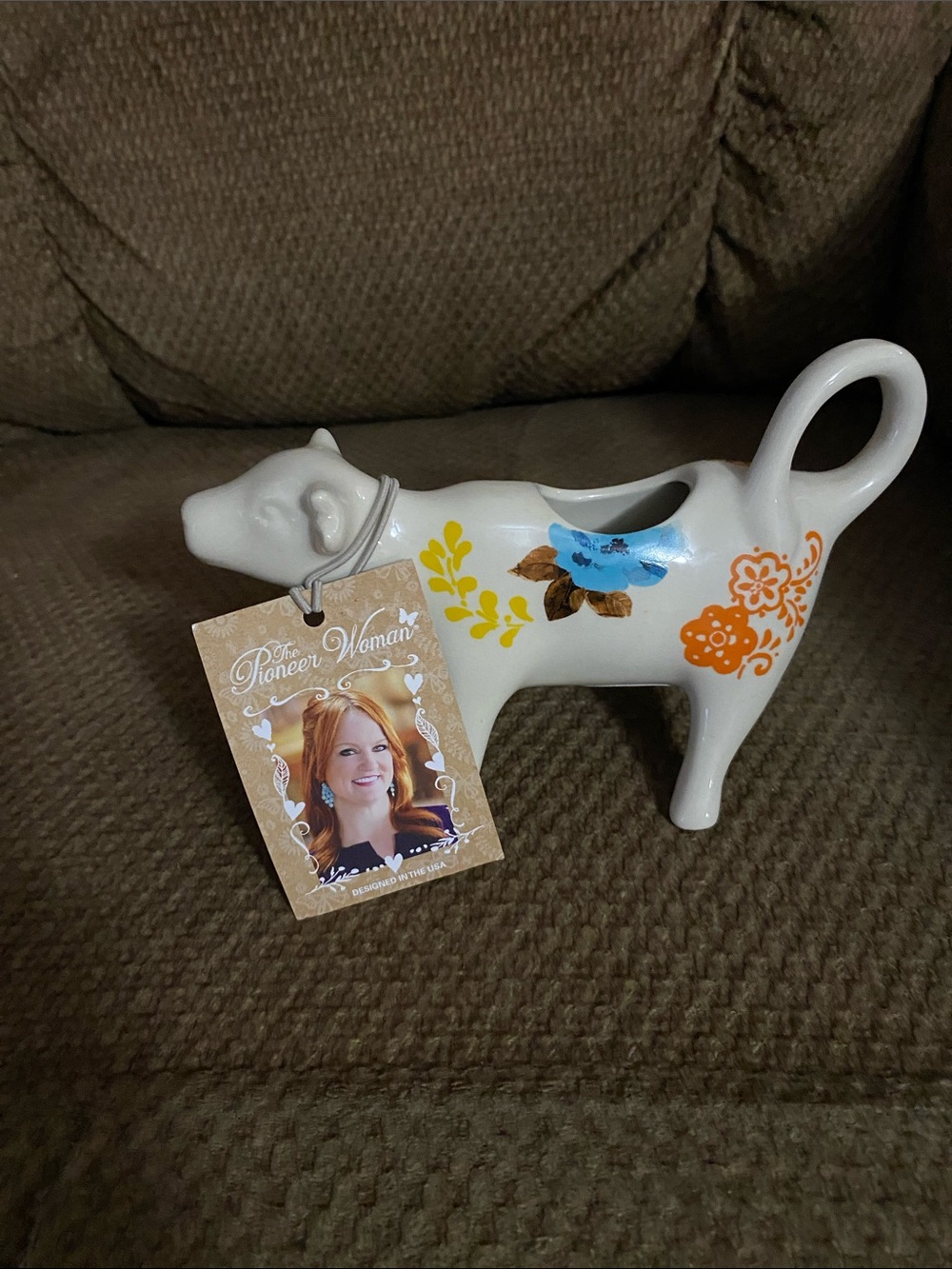 The Pioneer woman fall floral stoneware cow creamer NWT